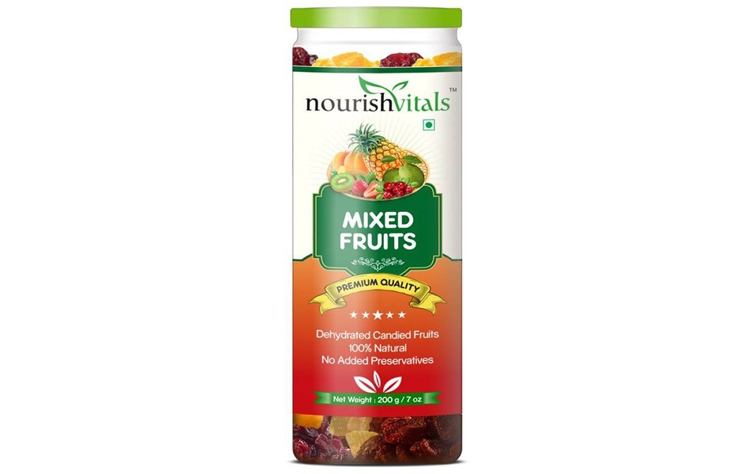 NourishVitals Mixed Fruits    Glass Jar  200 grams